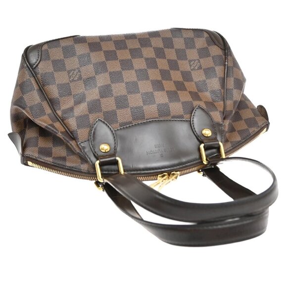 LOUIS VUITTON Verona PM Shoulder Bag Damie Ebene Leather Brown - Picture 6 of 14